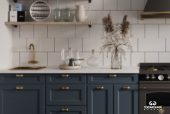 Кухня «Соло» цвет пыльный синий - изображение 3