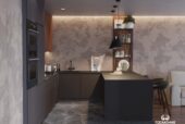 Кухня с фасадами Шпон дуба Борд + Интегра - изображение 3